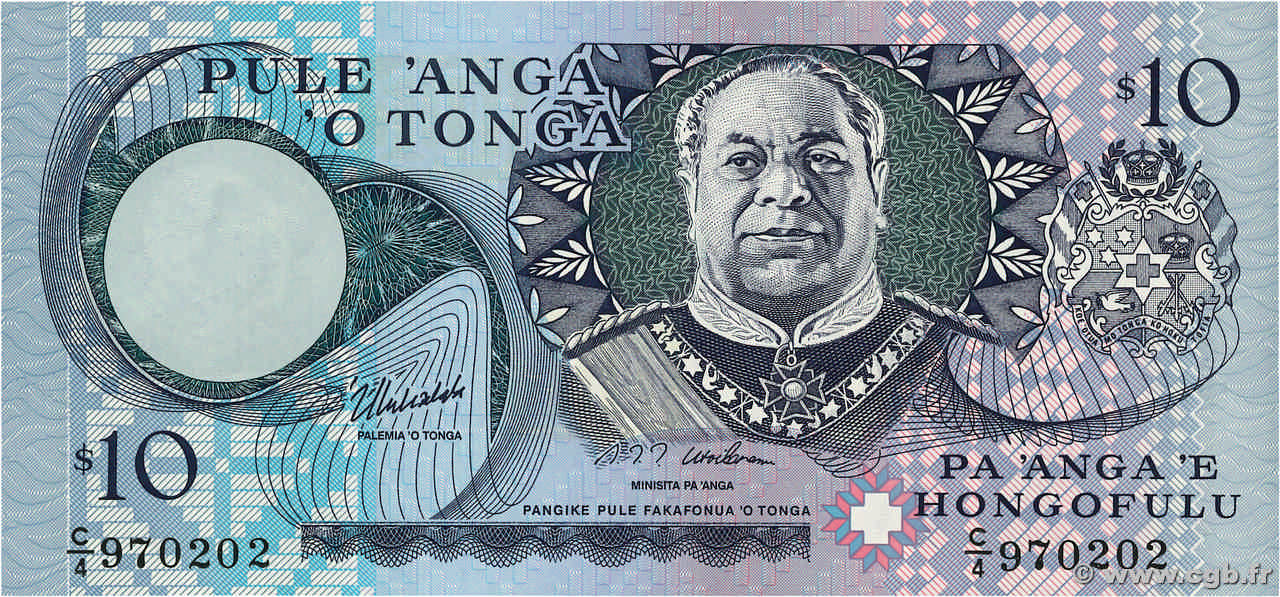 10 Pa anga TONGA  1995 P.34c pr.NEUF