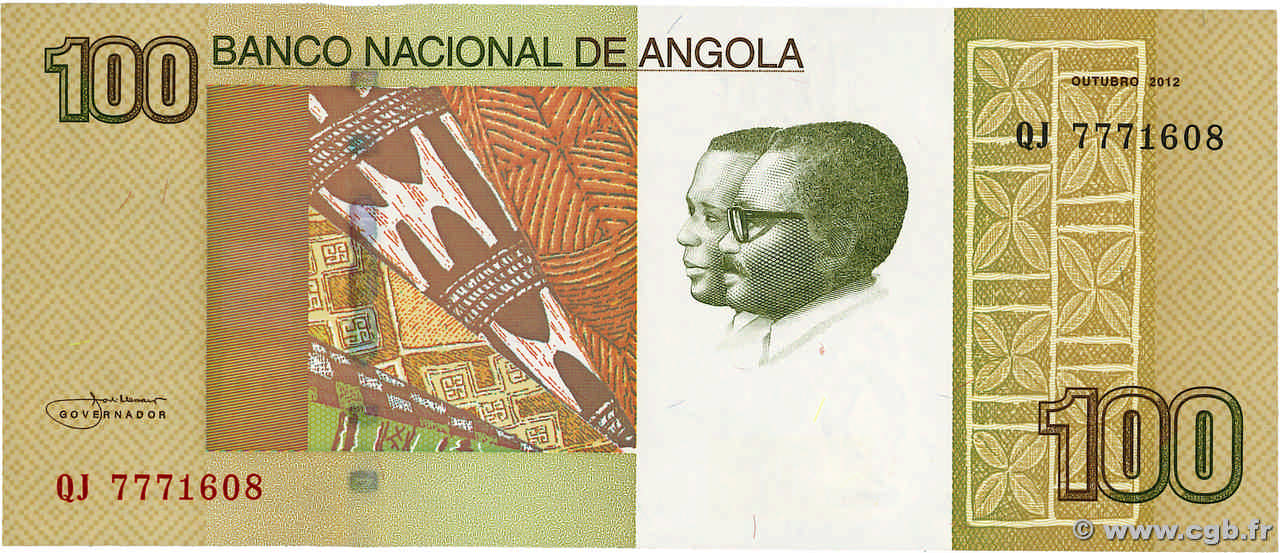 100 Kwanzas ANGOLA  2012 P.153 pr.NEUF