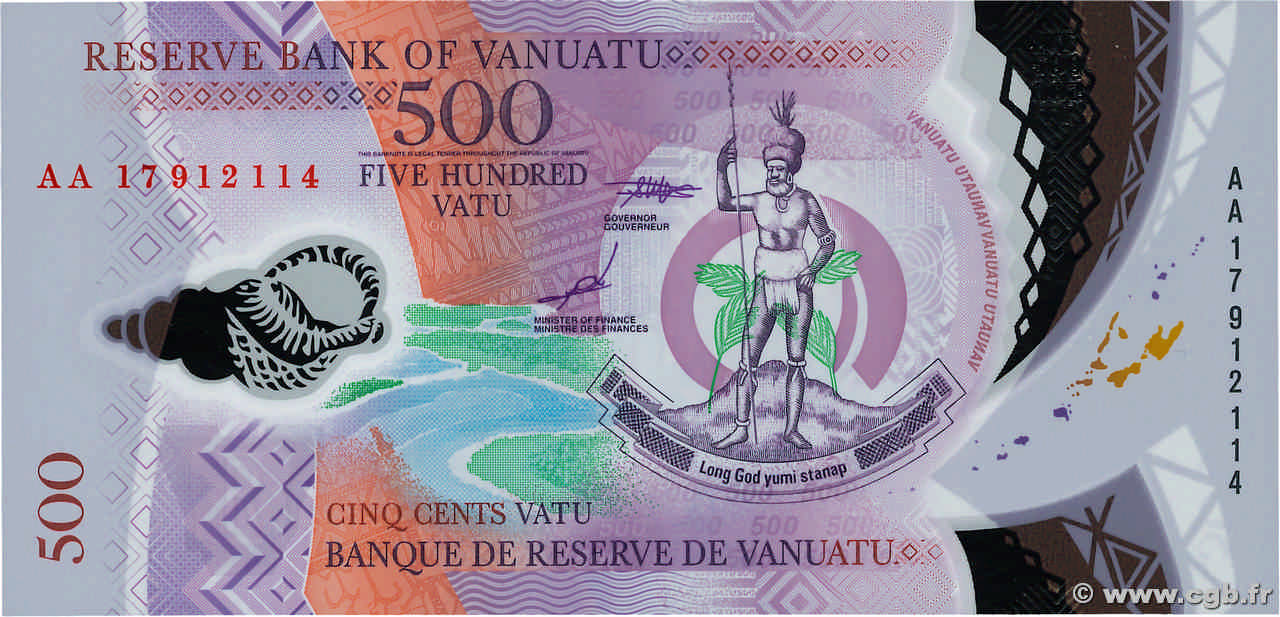 500 Vatu VANUATU  2017 P.18 NEUF