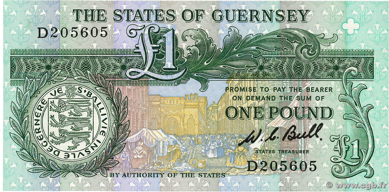 1 Pound GUERNESEY  1980 P.48a NEUF