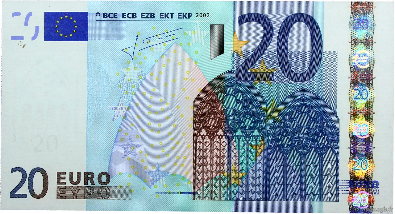 20 Euro EUROPA  2002 €.120.17 fST