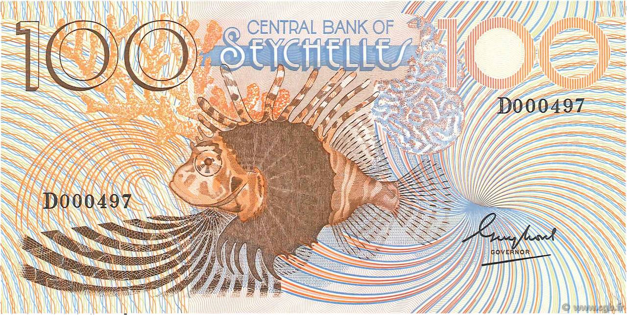 100 Rupees SEYCHELLEN  1983 P.31a fST+