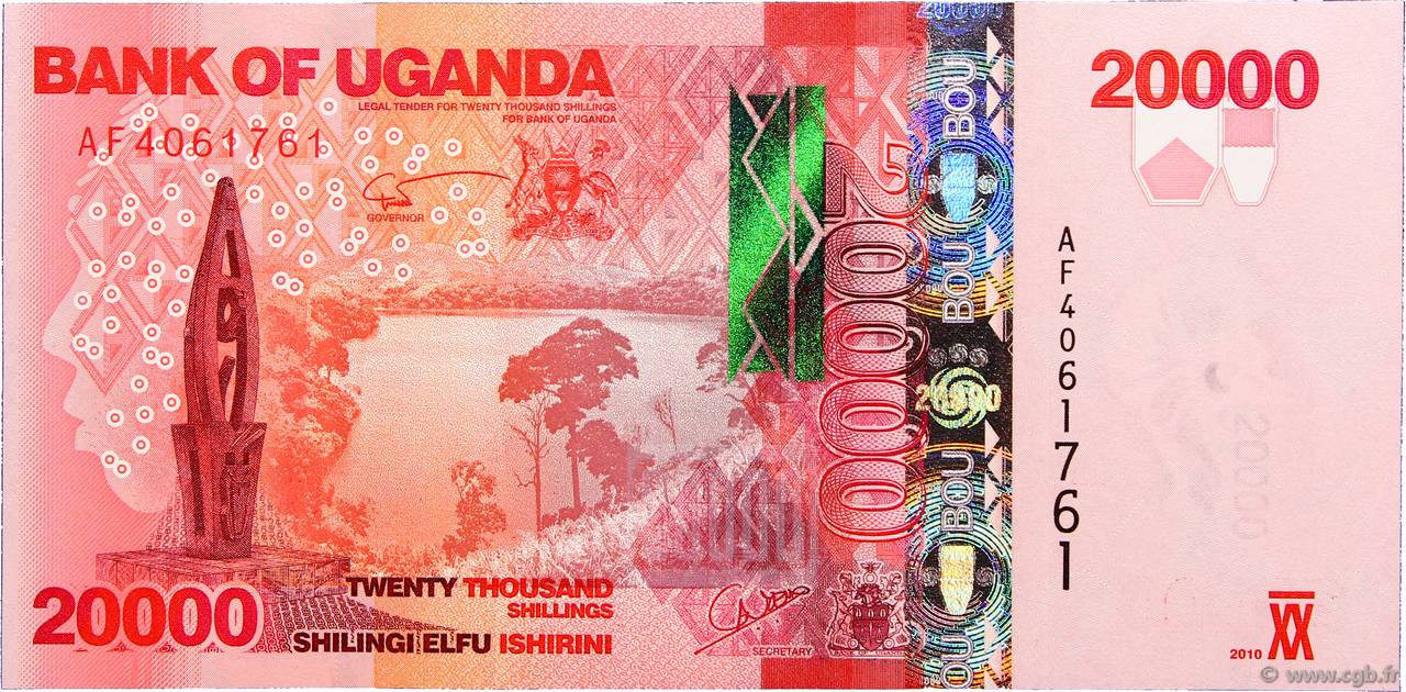 20000 Shillings UGANDA  2010 P.53a ST