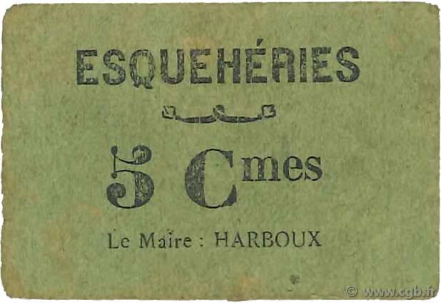 5 Centimes FRANCE Regionalismus und verschiedenen  1916 JP.02-2568 S to SS