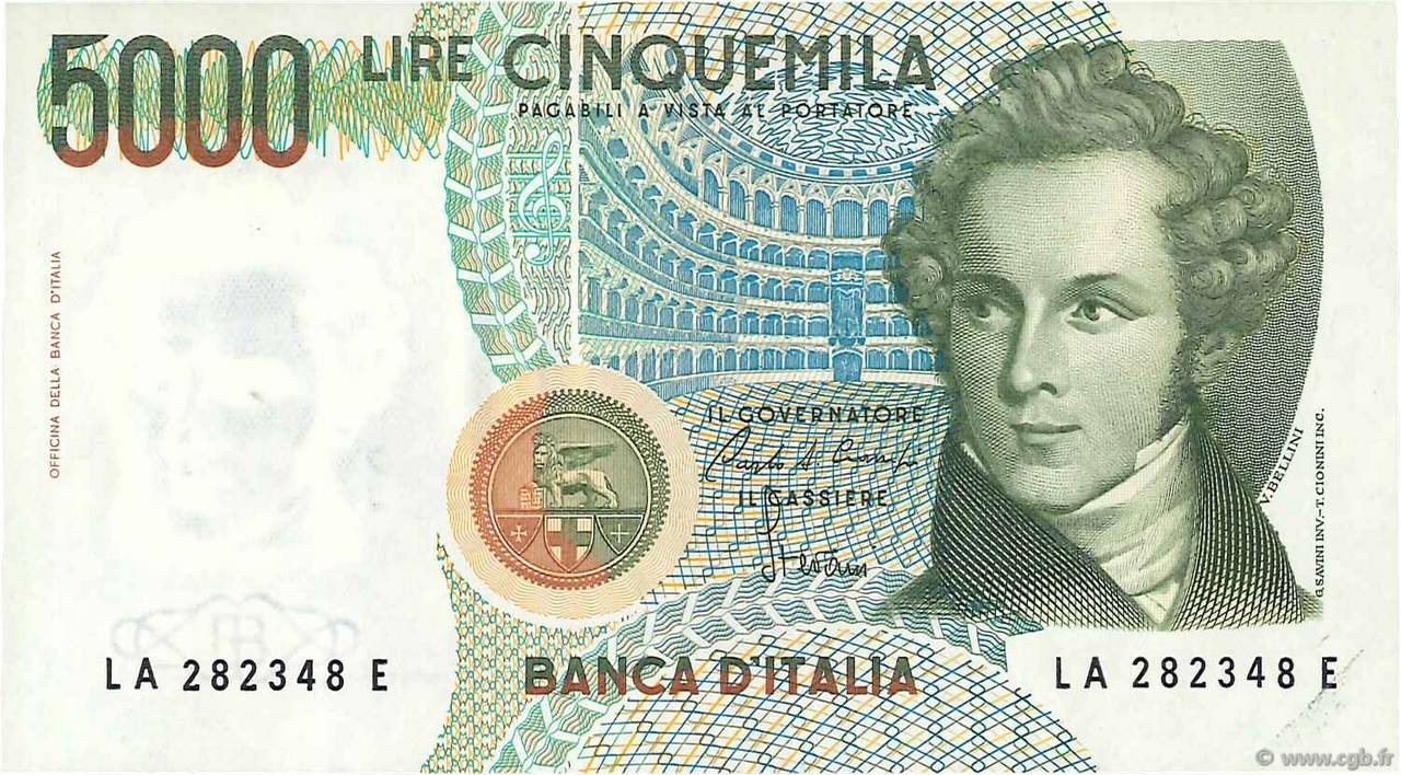 5000 Lire ITALIE  1985 P.111b NEUF
