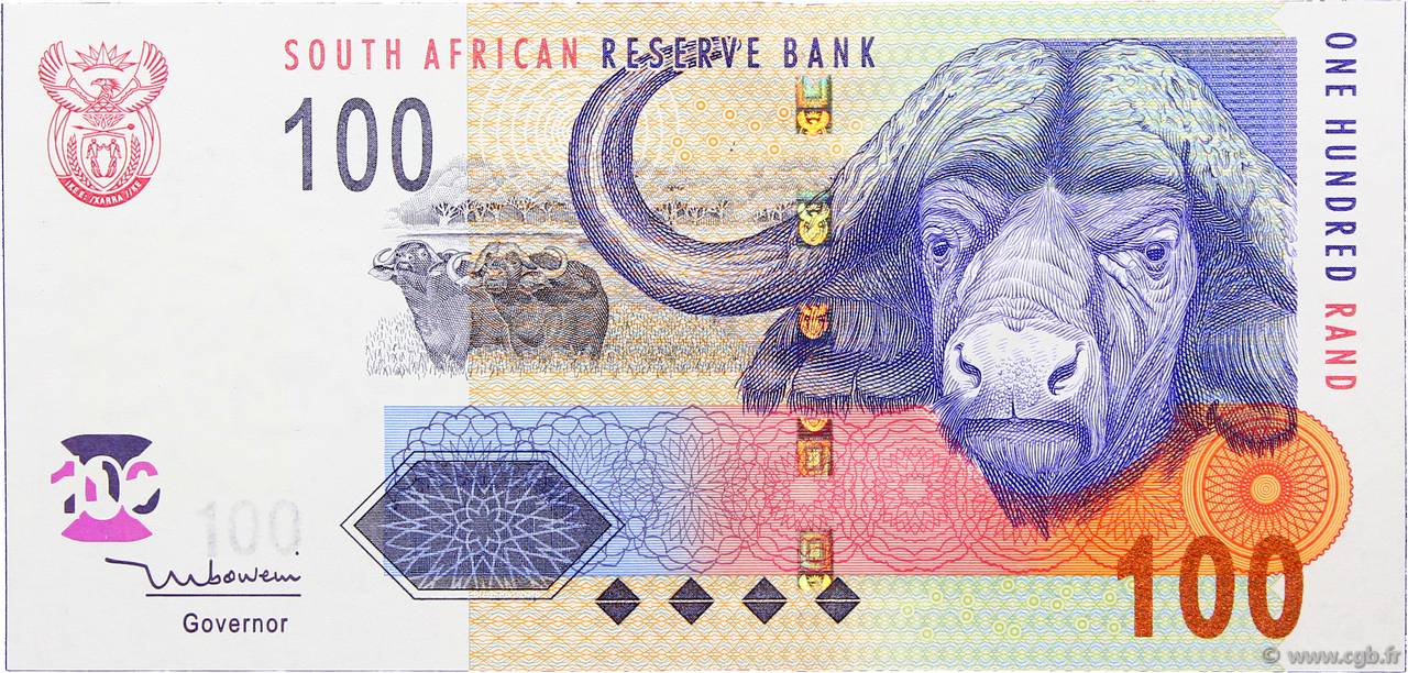 100 Rand SüDAFRIKA  2005 P.131a ST