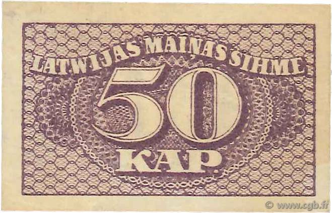 25 Kapeikas LATVIA  1920 P.11a XF