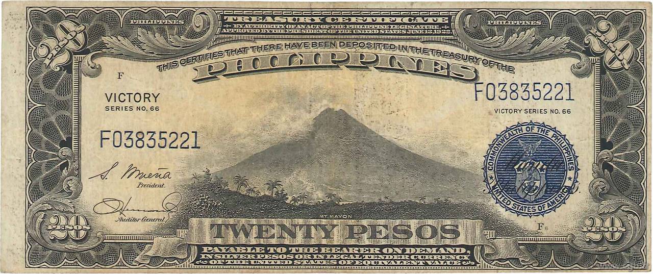 20 Pesos FILIPINAS  1944 P.098a MBC