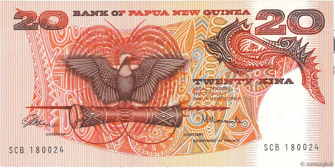 20 Kina PAPUA NEW GUINEA  1977 P.04 UNC