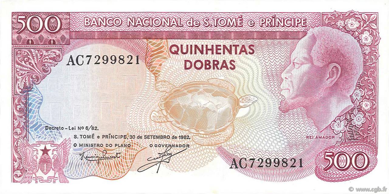 500 Dobras SAO TOMÉ Y PRíNCIPE  1982 P.058 FDC