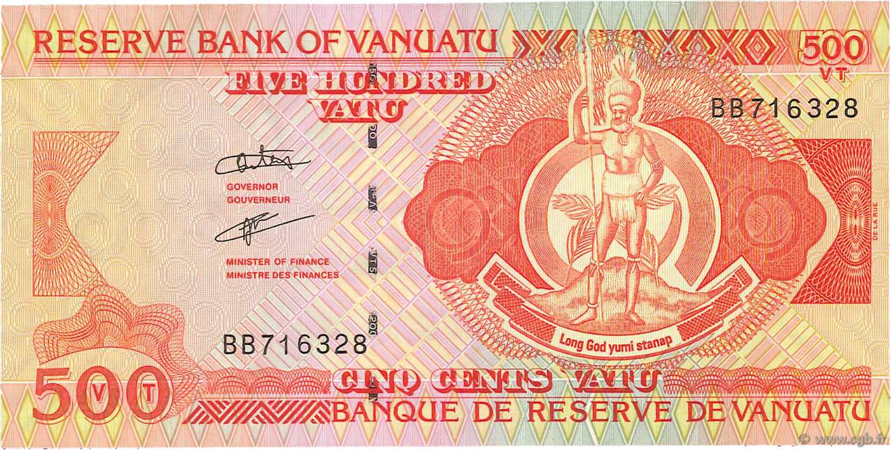 500 Vatu VANUATU  1993 P.05b VZ
