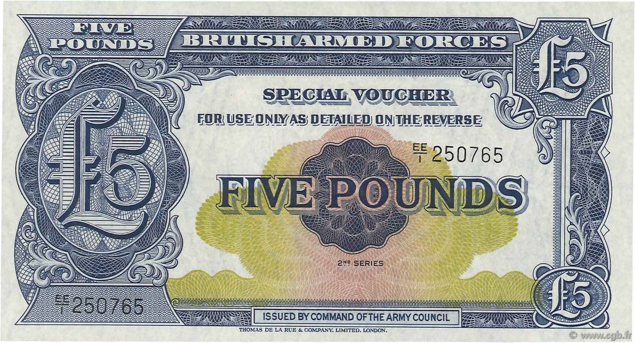 5 Pounds ENGLAND  1948 P.M023 ST
