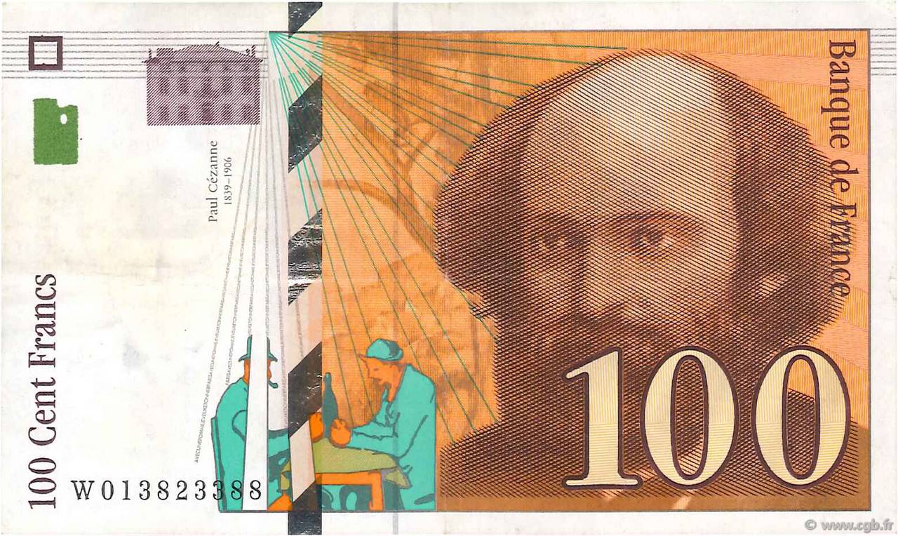 100 Francs CÉZANNE FRANKREICH  1997 F.74.01 SS