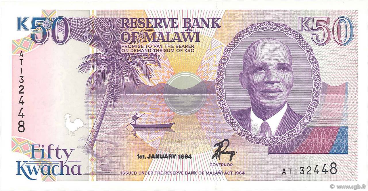 50 Kwacha MALAWI  1994 P.28b UNC