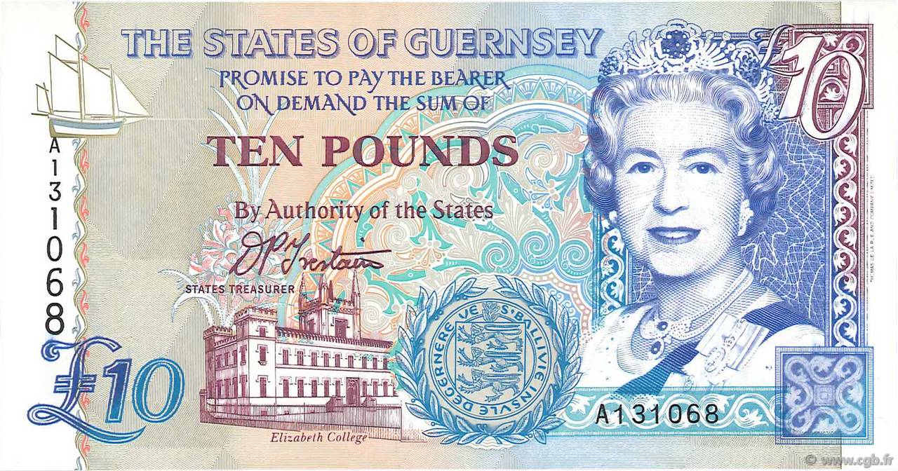 10 Pounds GUERNSEY  1995 P.57a ST
