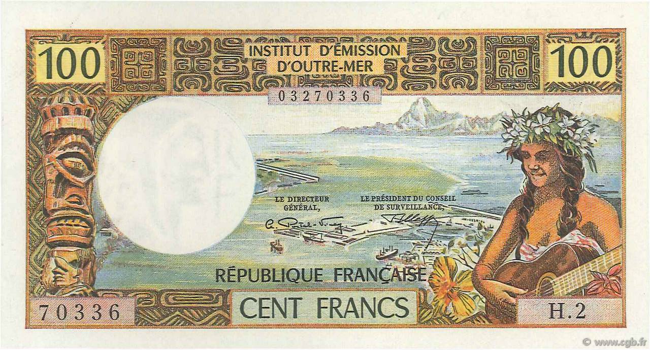 100 Francs NEW CALEDONIA  1972 P.63b UNC-