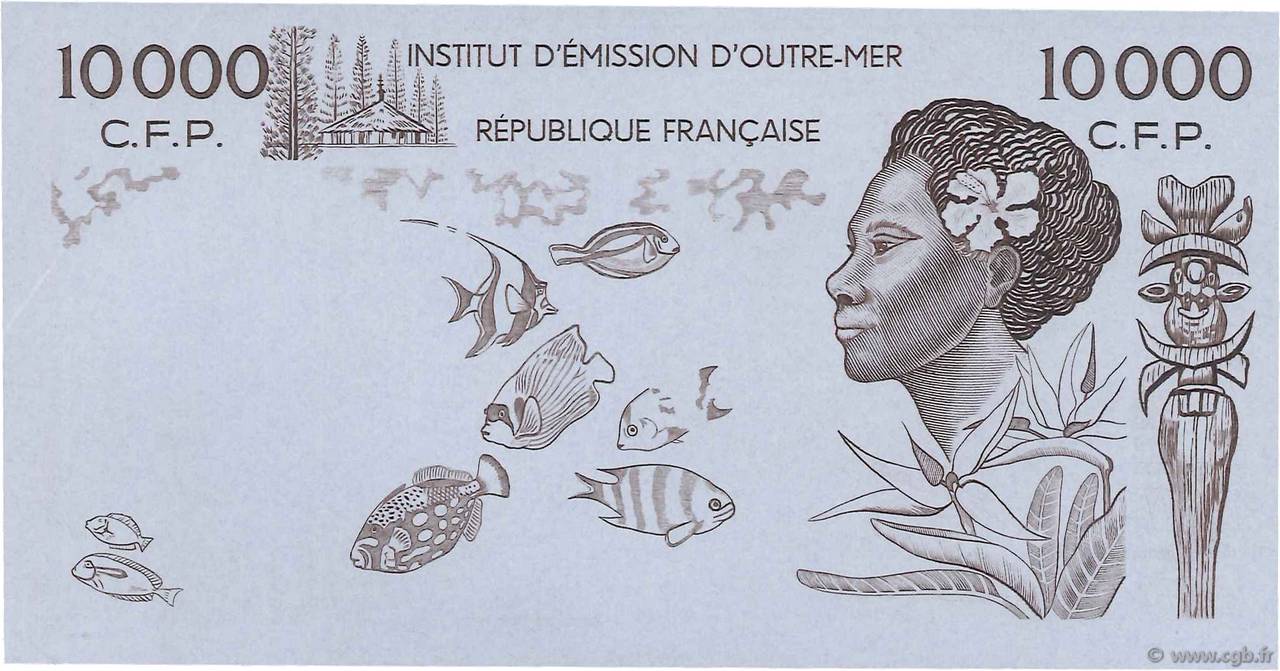 10000 Francs Épreuve POLYNÉSIE, TERRITOIRES D OUTRE MER  1985 P.04- pr.NEUF