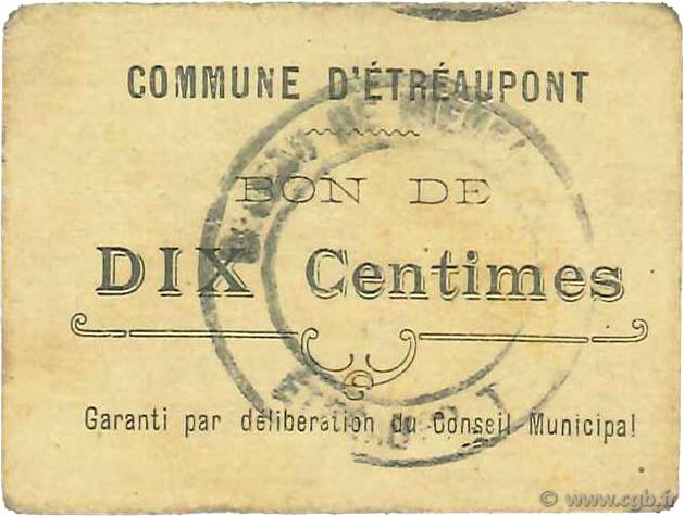 10 Centimes FRANCE regionalismo y varios  1916 JP.02-2575 MBC
