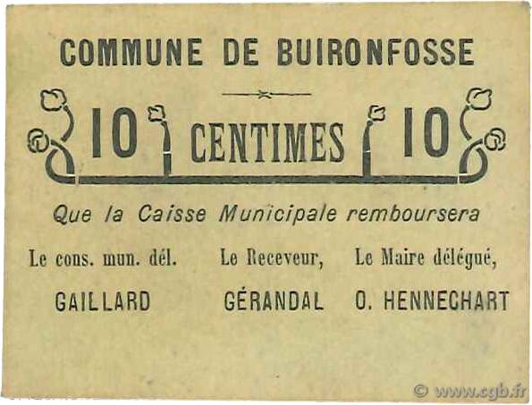 10 Centimes FRANCE Regionalismus und verschiedenen  1916 JP.02-2534 fVZ