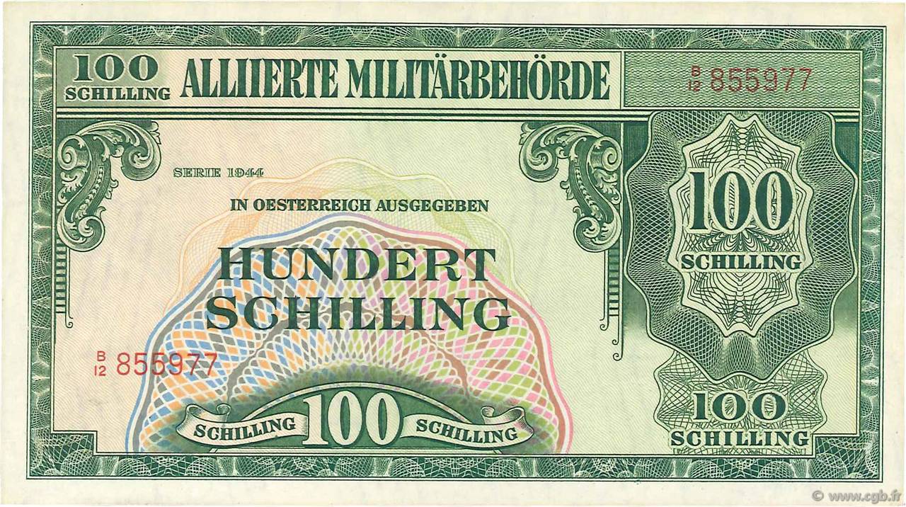 100 Shilling AUSTRIA  1944 P.110a EBC a SC