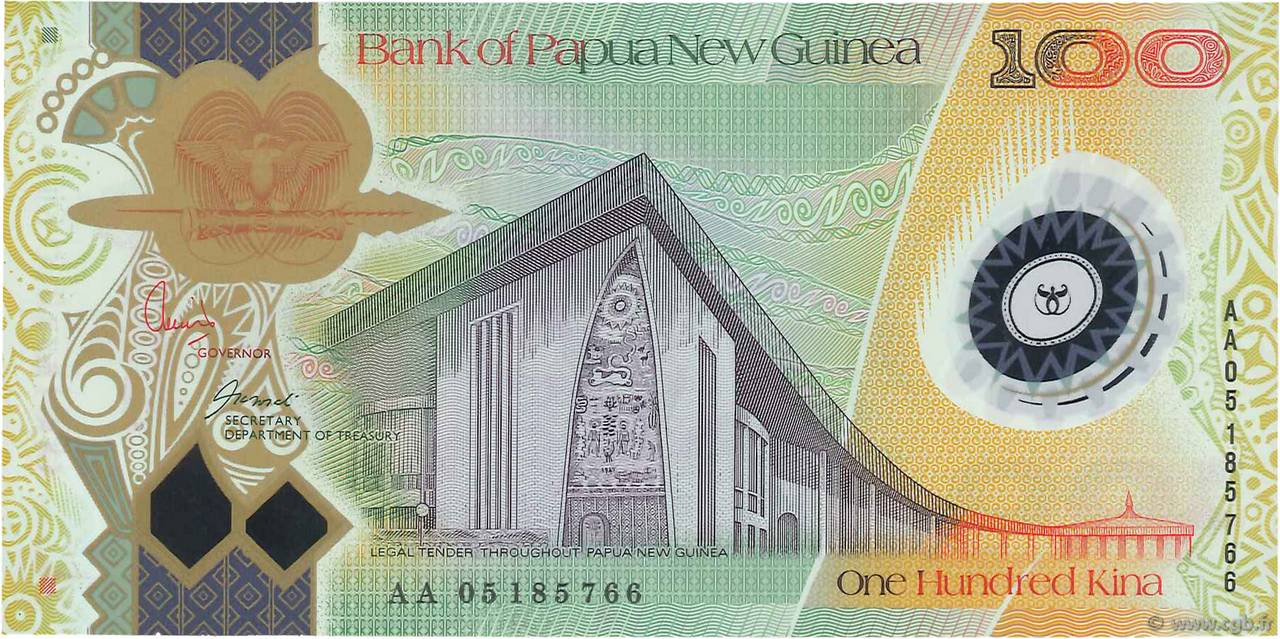 100 Kina PAPUA NUOVA GUINEA  2005 P.33a FDC