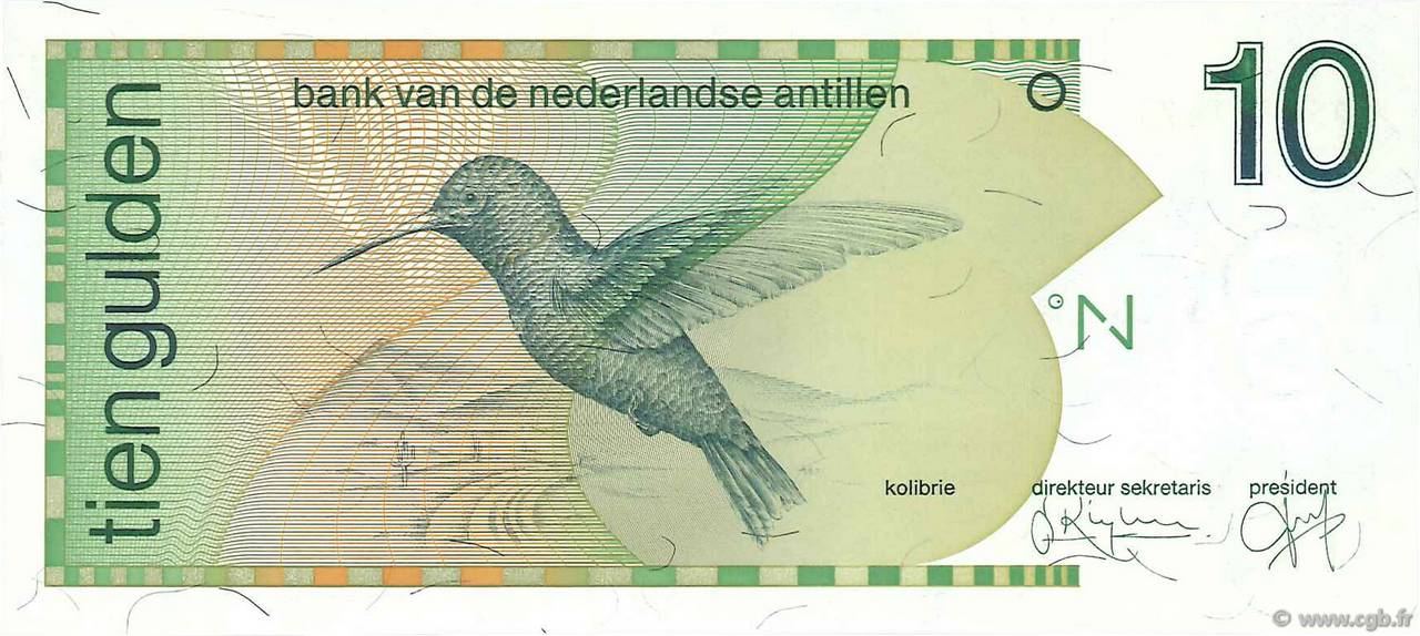 10 Gulden NETHERLANDS ANTILLES  1994 P.23c FDC
