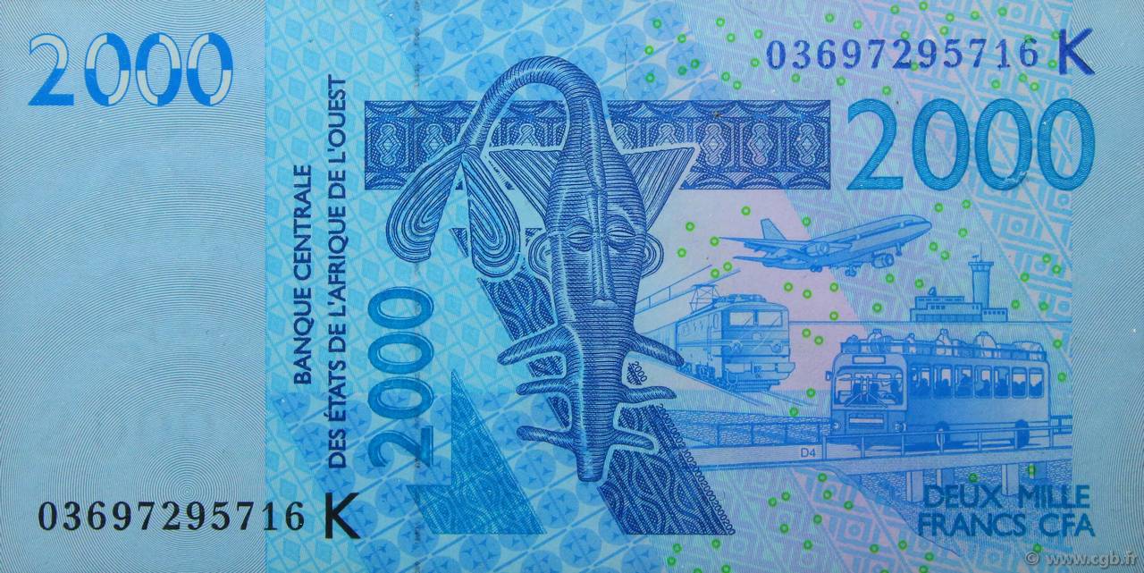 2000 Francs WEST AFRIKANISCHE STAATEN  2003 P.716Ka ST