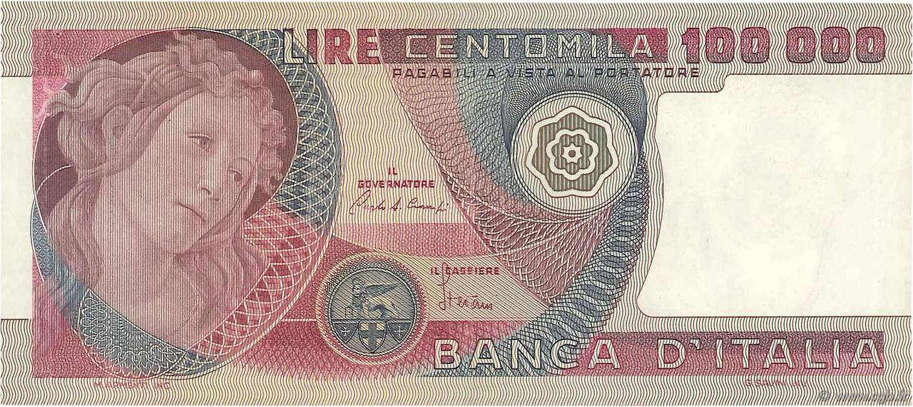 100000 Lire ITALIA  1980 P.108b BB