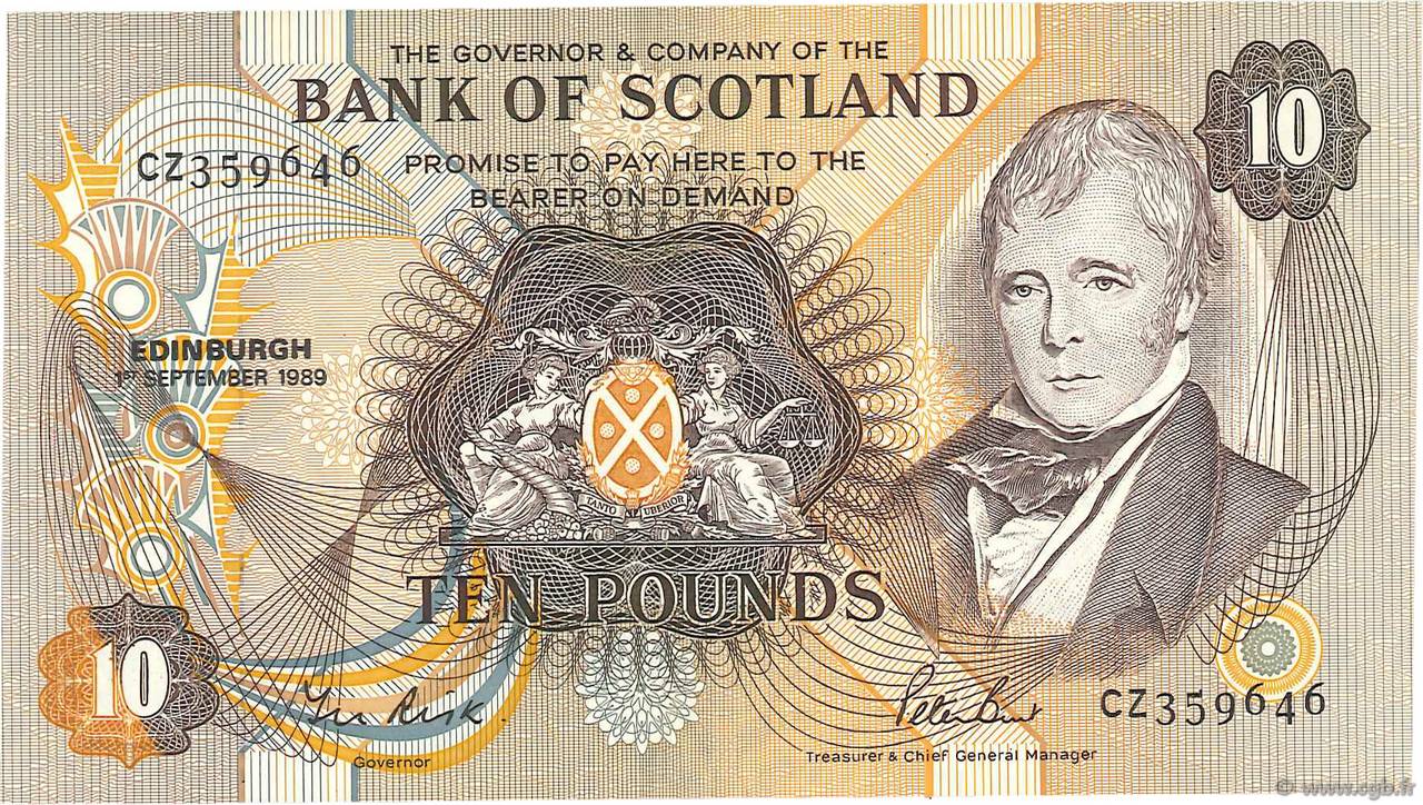 10 Pounds SCOTLAND  1989 P.113d FDC