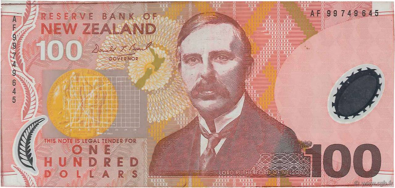 100 Dollars NUEVA ZELANDA
  1999 P.189a EBC+