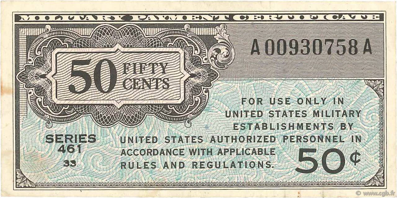 50 Cents STATI UNITI D AMERICA  1946 P.M004 BB