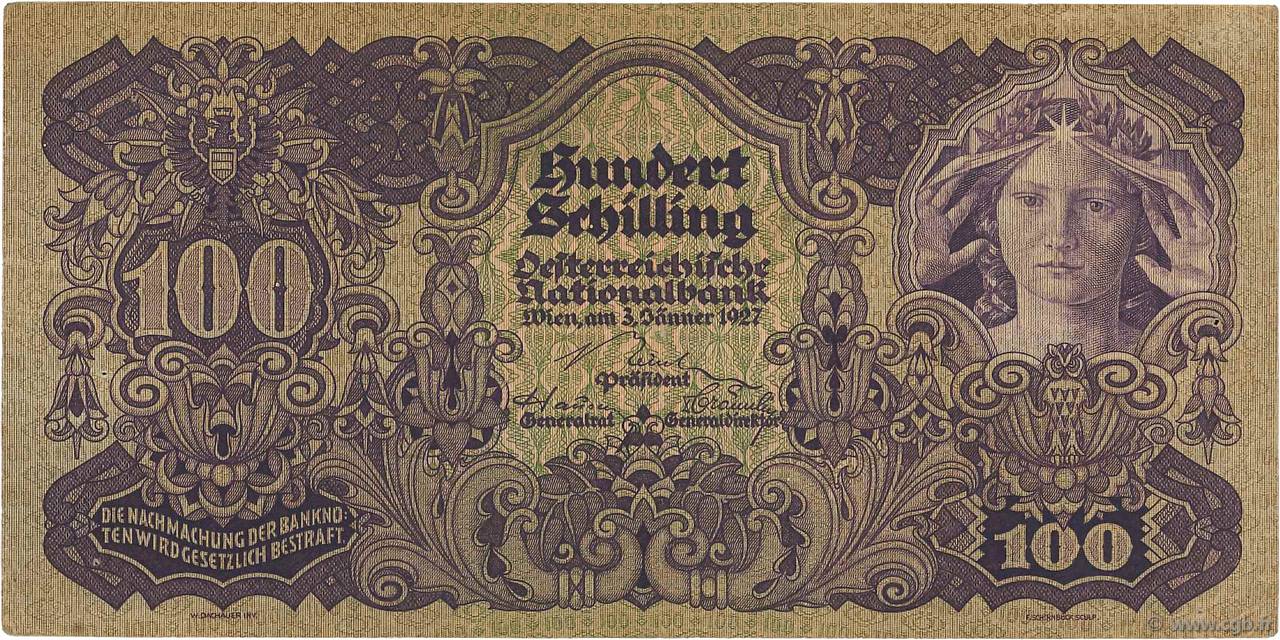 100 Schilling AUSTRIA  1927 P.097 VF