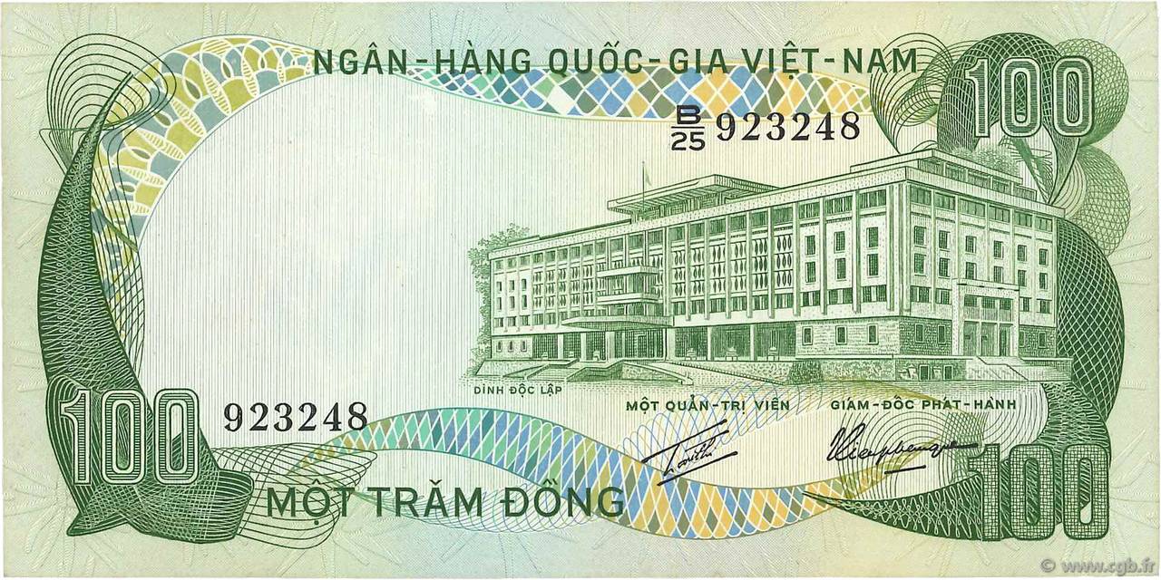 100 Dong SOUTH VIETNAM  1972 P.31a UNC-