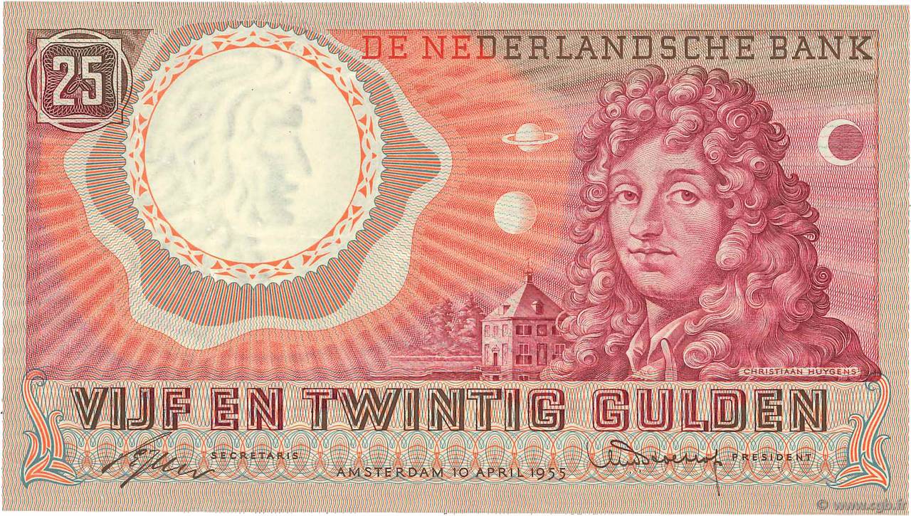 25 Gulden PAíSES BAJOS  1955 P.087 MBC+