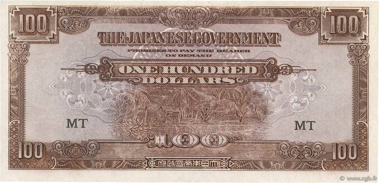 100 Dollars MALAYA  1942 P.M08a ST