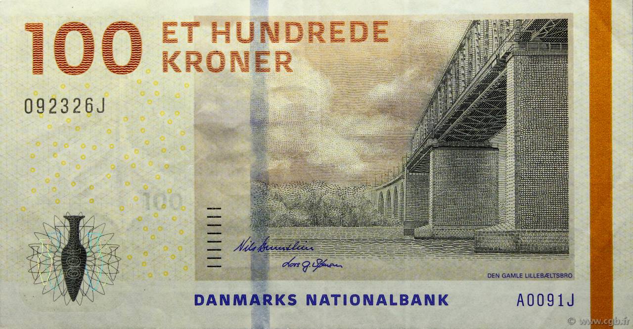 100 Kroner DINAMARCA  2009 P.066a EBC