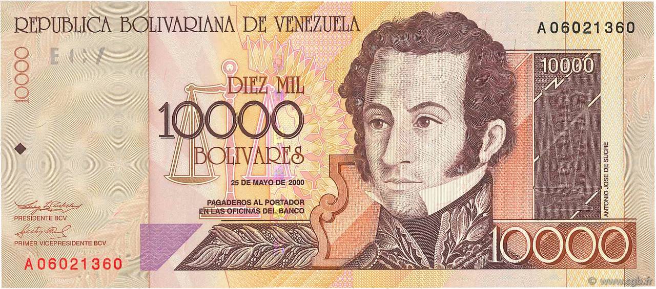 10000 Bolivares VENEZUELA  2000 P.085a ST
