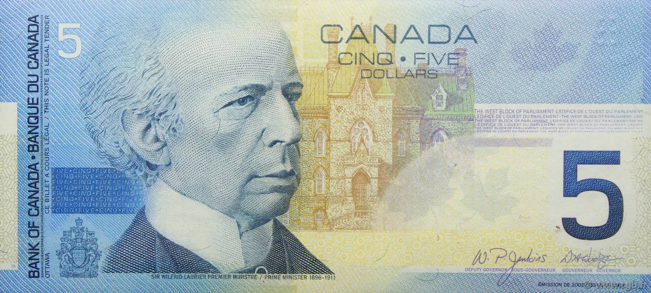 5 Dollars CANADá
  2005 P.101d FDC