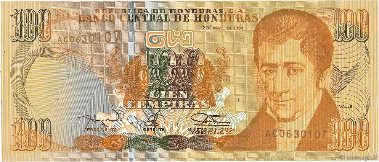 100 Lempiras HONDURAS  1994 P.077a ST