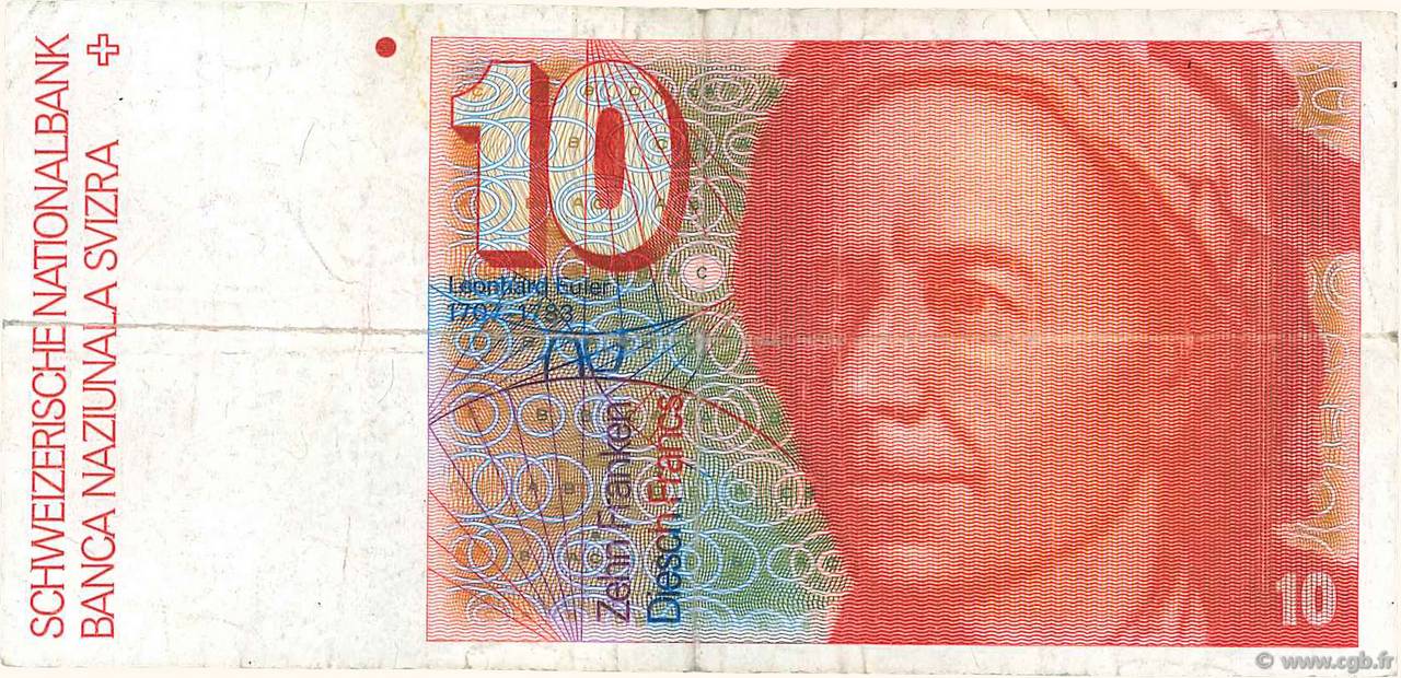10 Francs SUISSE  1983 P.53e BC