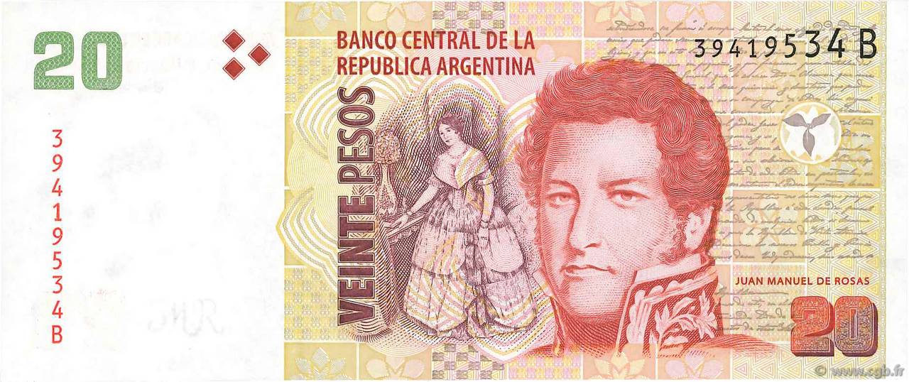 20 Pesos ARGENTINA  2003 P.355 UNC