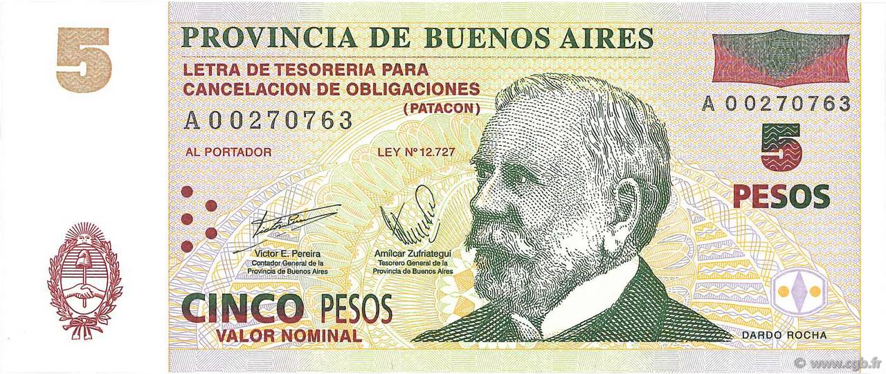 5 Pesos ARGENTINA  2006 PS.2312 UNC