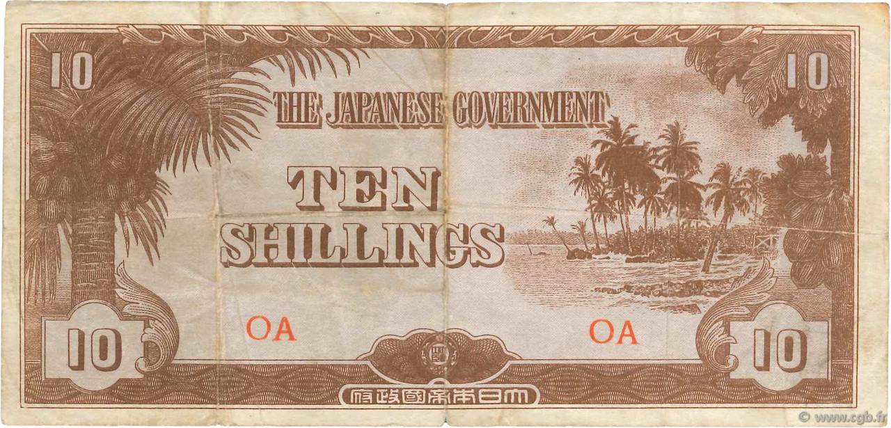 10 Shillings OCÉANIE  1942 P.03a TB
