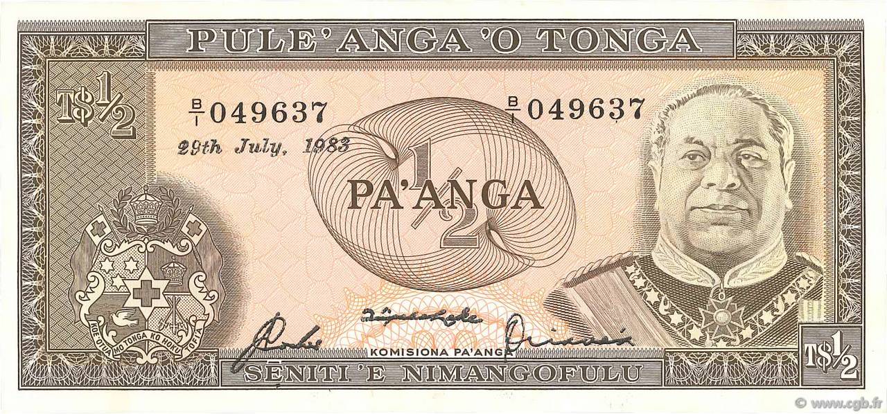 1/2 Pa anga TONGA  1983 P.18c q.FDC