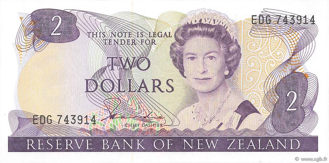 2 Dollars NEUSEELAND
  1981 P.170a ST