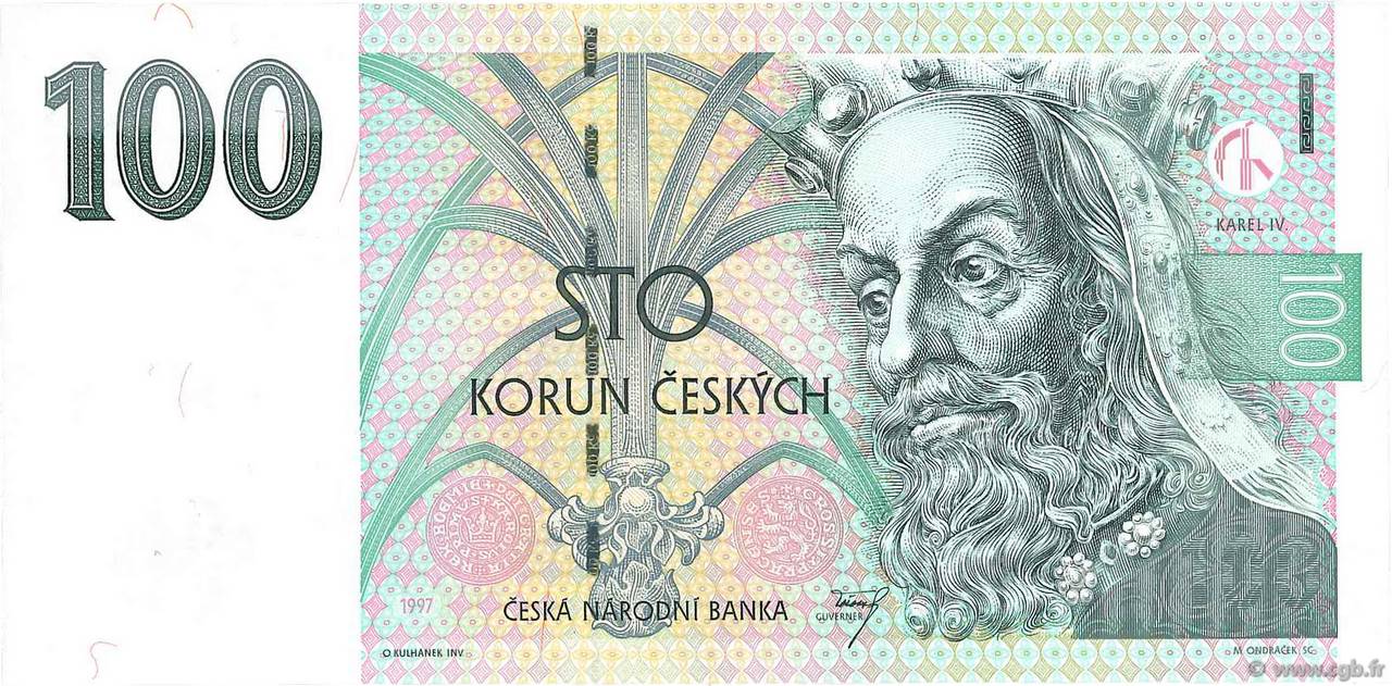 100 Korun RÉPUBLIQUE TCHÈQUE  1997 P.18 pr.NEUF