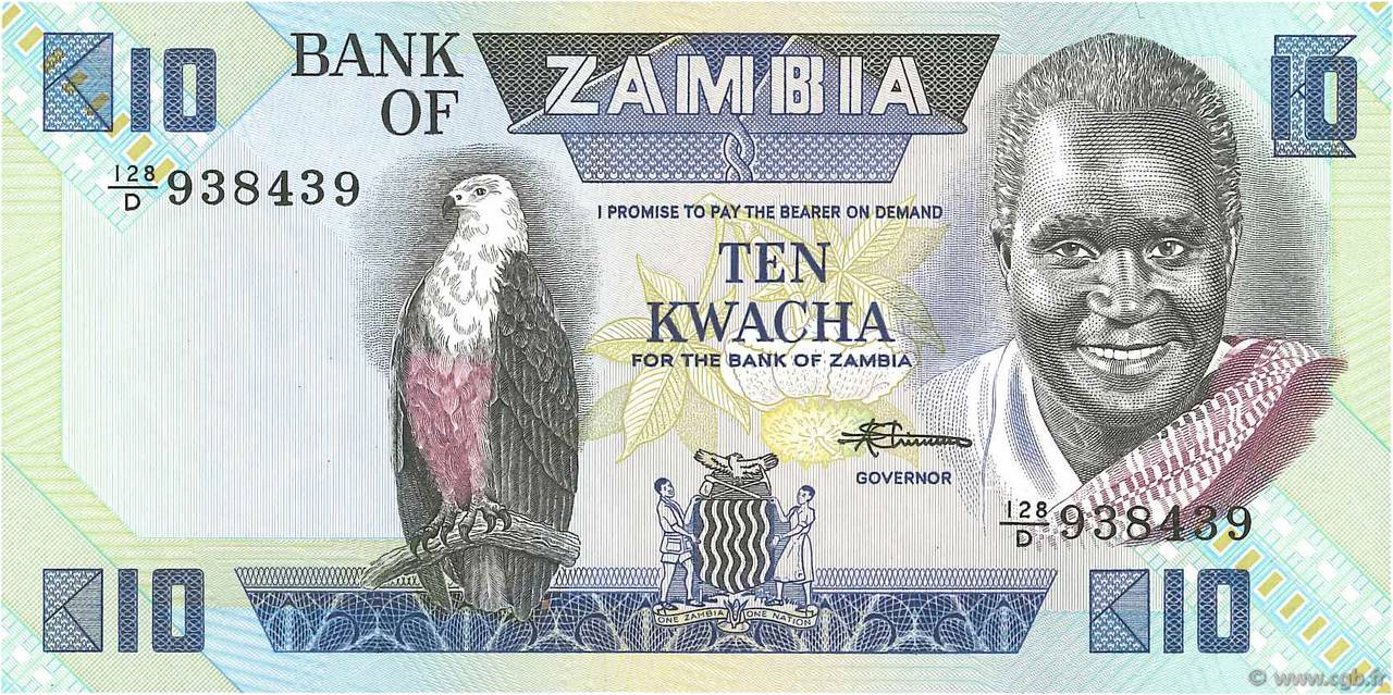 10 Kwacha SAMBIA  1986 P.26e ST