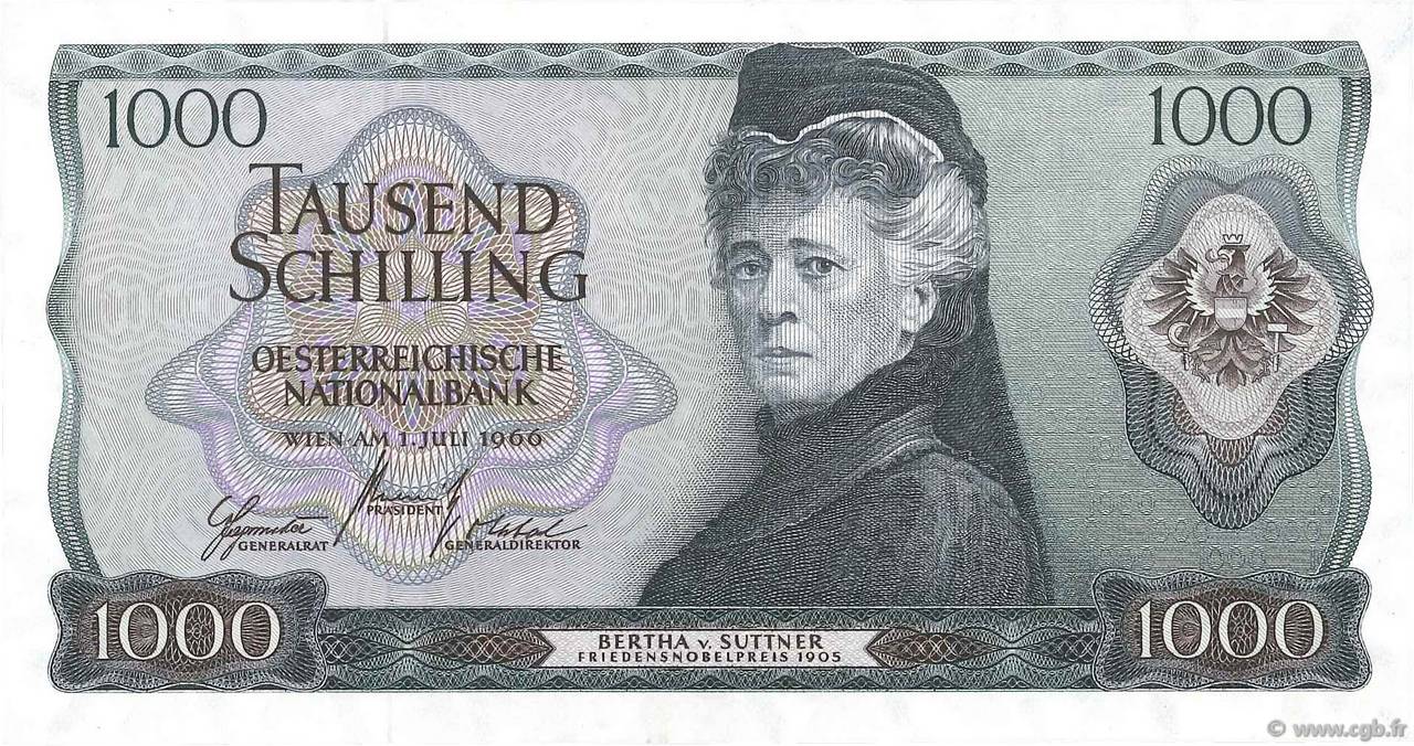1000 Shilling ÖSTERREICH  1966 P.147a fST