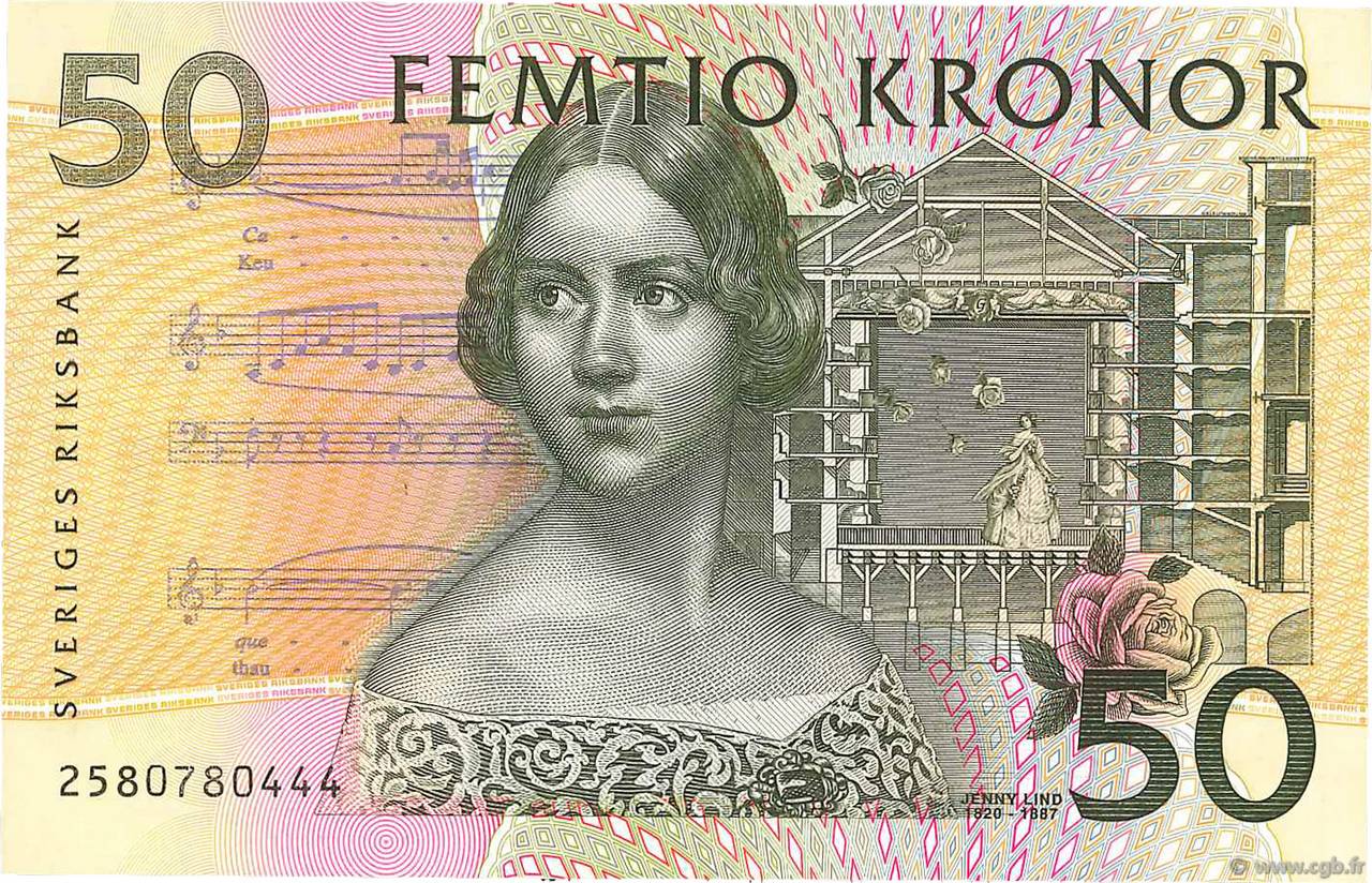 50 Kronor SUÈDE  1999 P.62a pr.NEUF