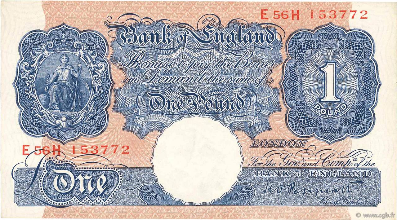 1 Pound ANGLETERRE  1940 P.367a SUP